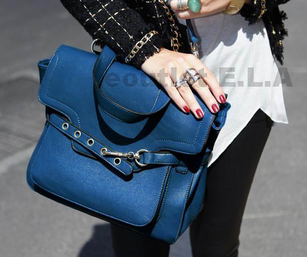 HIGH QUALITY 40cm BLUE HAND OR SHOULDER BAG